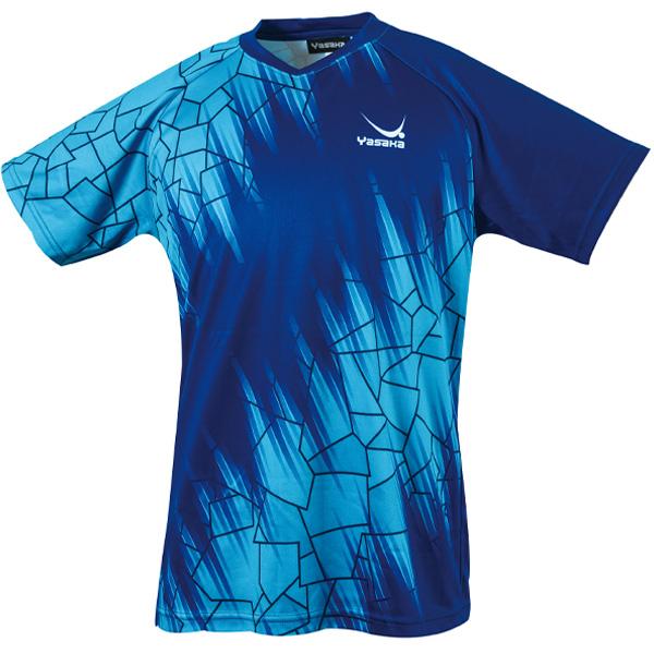 売切処分 ヤサカ エネオーラユニフォーム ブルー L 卓球ウェア