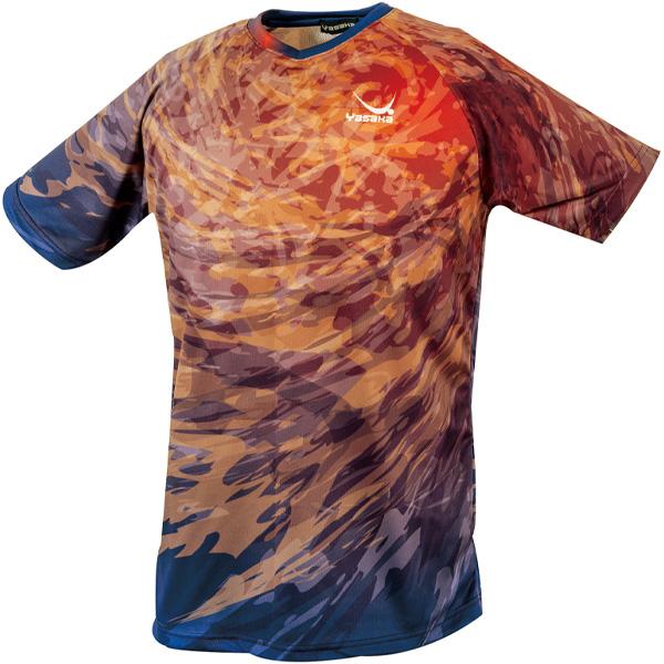 売切処分 ヤサカ ストリームユニフォーム レッド L 卓球ウェア