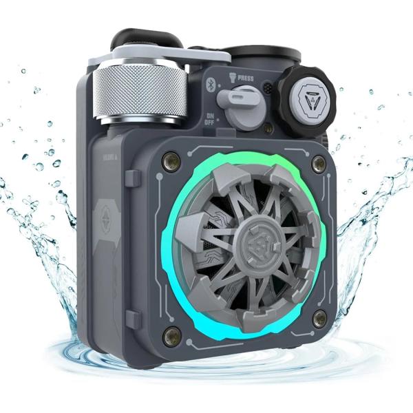 ミューゼン サイバーキューブ プレミアム cyber cube グレー Bluetoothスピーカー...