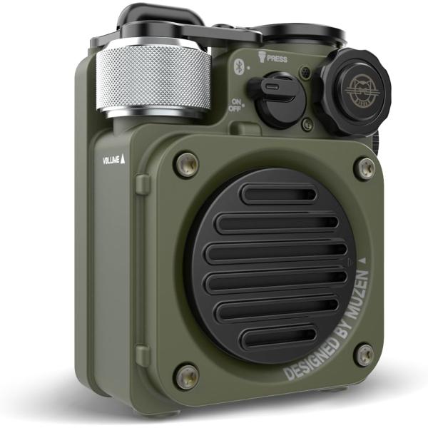 ミューゼン ワイルド ミニ Wild Mini 第2世代 ジャングルグリーン Bluetoothスピ...