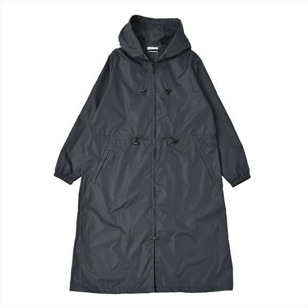 ニフティカラーズ ピーチドロップジップロングレインコート チャコール 6043CL レディース メン...