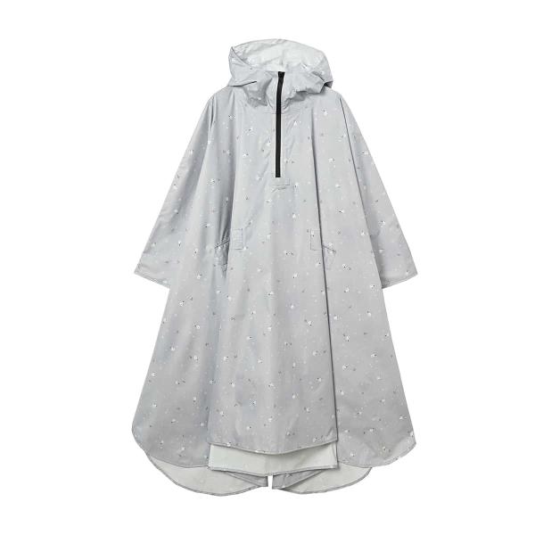 ニフティカラーズ シマエナガレインポンチョ グレー 60531/6053GY レディース メンズ 丈...