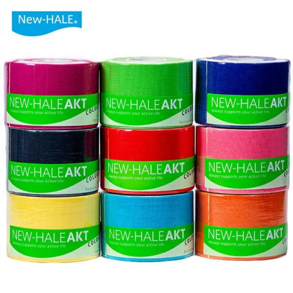 ニューハレ AKT ロールテープ 5cm x 5m テーピング New-HALE 伸縮率60% 日本...