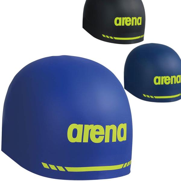 FINA承認 アリーナ ARENA 水泳 レーシングシリコーンキャップ アクアフォース3Dキャップ ...