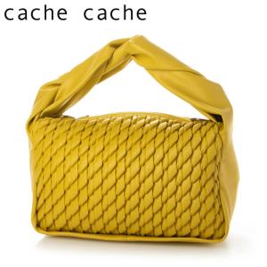 ソフトレザータッチショルダーバッグ ２way 軽量 柔らかい カシュカシュ cache cache  01-00-75610 黄色 イエロー オールシーズン プレゼント商品入れ替えの為sb｜plustokageya