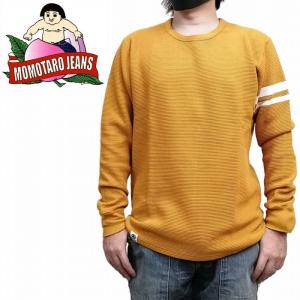 長袖Ｔシャツ GTB・サーマル 出陣 07-079-m マスタード MOMOTARO JEANS 桃太郎ジーンズ 岡山 児島 日本製 ジンバブエ お取り寄せ 極厚