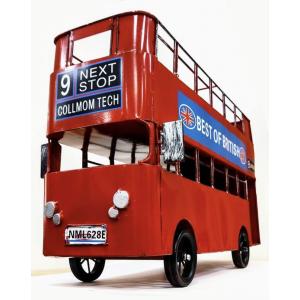 ロンドンバス ブリキ 置物 天井取り外し 1951154510077 赤 インテリア 手押し車 バス...