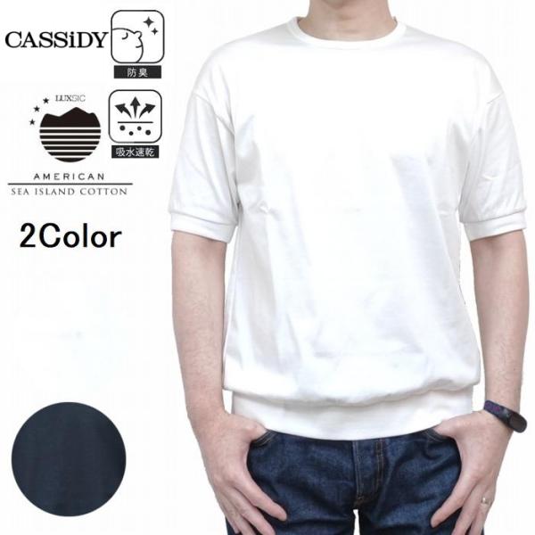 半袖Tシャツ リブ付き アメリカンシーアイランド 綿花の貴公子 26238030 CASSiDY キ...