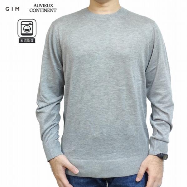 丸首セーター 14G シルク混 クルーネック ニット 25532090 AUVIEUX CONTIN...