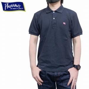Pherrow's（フェローズ） ポロシャツ PPS1 半袖 コットン 鹿の子 刺繍