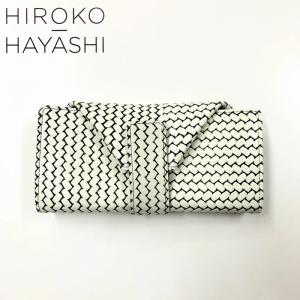 長財布 日本製 711-08744 hiroko hayashi OTTICA(オッティカ)長財布ミニ 牛革 レザー 白黒 おしゃれ 個性的 プレゼントにも｜plustokageya