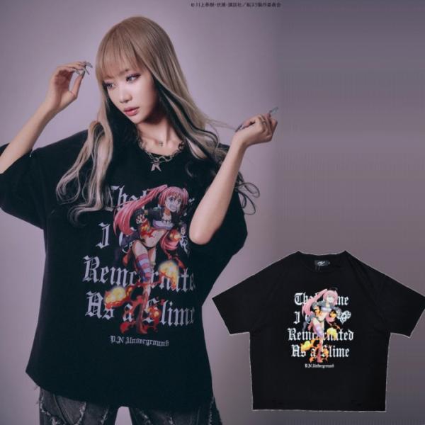 半袖Tシャツ ミリム ナーヴァ 破壊の暴君 デストロイ  ダメージ ワイドシルェット 716606w...