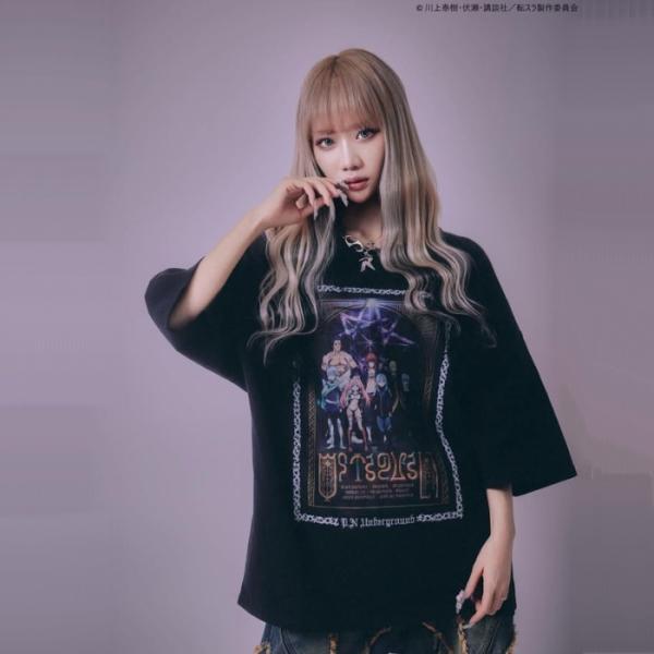 半袖Tシャツ オクタグラム 八星魔王 ダメージ ワイドシルェット 716608 UNDERGROUN...