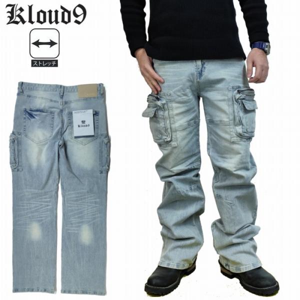 バギースタイル カーゴパンツ ユーズド加工 ストレッチ 953443 kloud9 クラウドナイン ...
