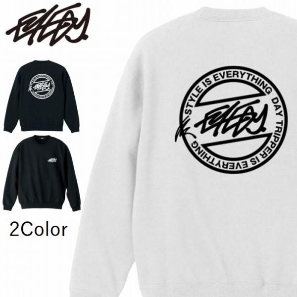 丸首トレーナー TEAM CIRCLE チームサークル スウェット クルーネック 裏起毛 eye-c...