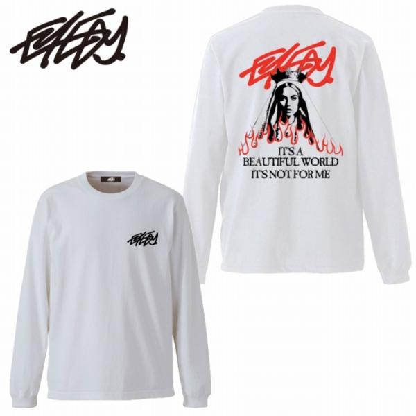 長袖Tシャツ NOT FOR ME 少し古臭さのあるグラフィック eye-ltm222 ワーク ミリ...