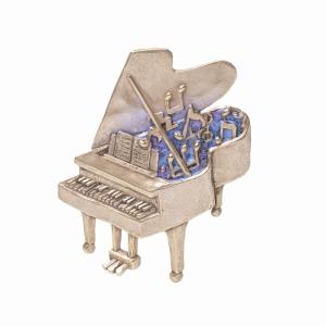 SWAROVSKI（スワロフスキー） ブローチ グランドピアノ 音楽