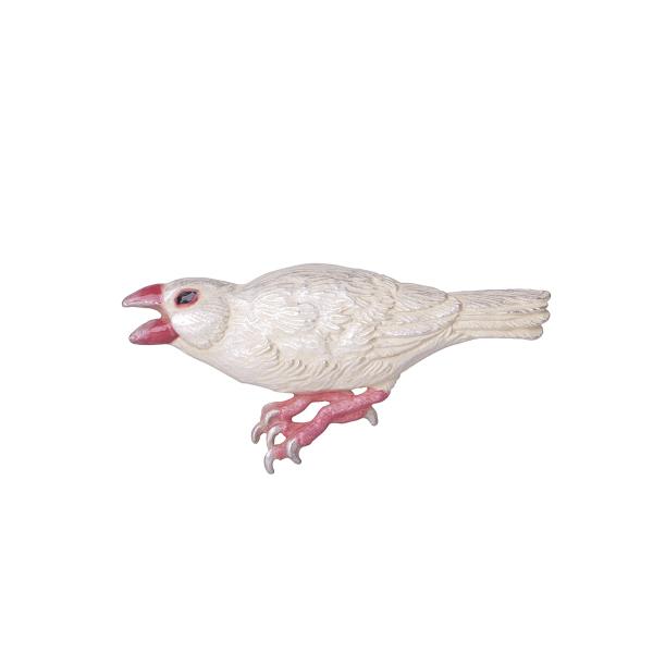 文鳥ブローチ白 Java sparrow White pb166 Palnart Poc パルナート...