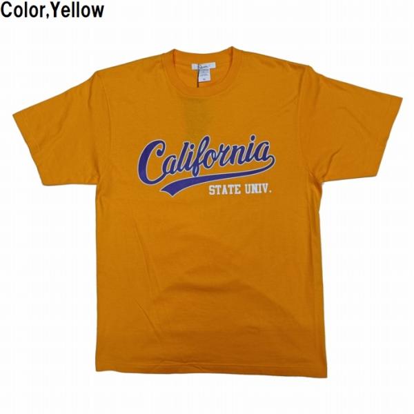 半袖Tシャツ California カリフォルニア 国内プリント カレッジ ロゴ Tシャツ q22-...