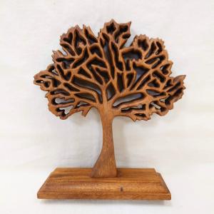 ガネーシャ レリーフ 25×24cm 夢 ゾウ 置物 バリ雑貨 木彫 円 丸形