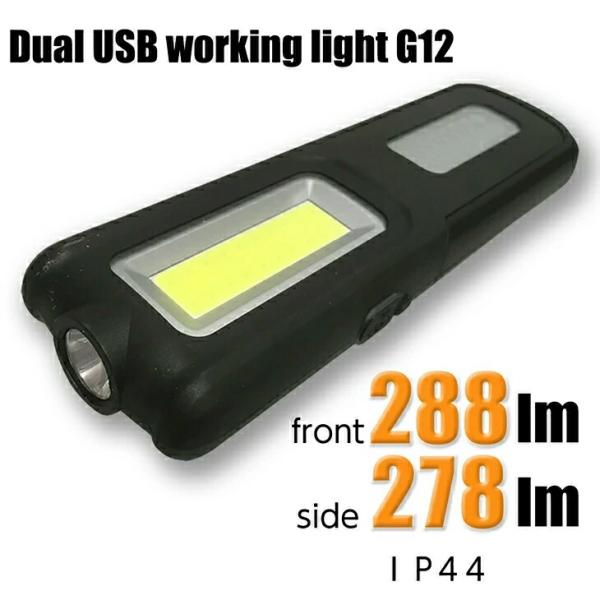 懐中電灯 LED 強力 最強 高輝度 LED 懐中電灯 Dual USB Working Light...