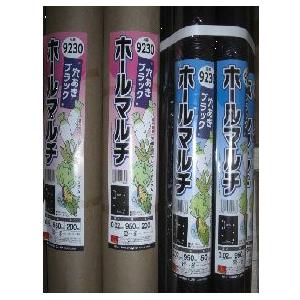 穴あき マルチ 黒 品番9227 0.02mm×95cm×50m 2列ちどり 穴径60mm シN 代...