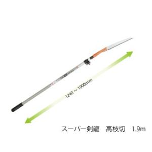 スーパー剣龍 高枝切 1.9m用 替刃式 刃長240mm 板厚1.1mm ピッチ4.0（寸8枚目） ...