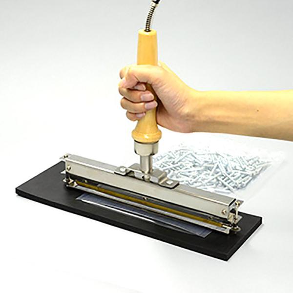 セット スタンプ式シーラー NS60 と シール台NS60STM 片手で溶着 ビニール POフィルム...