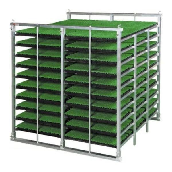 国産 アルミ 苗コンテナ 軽トラ用 水平型 80枚積 KS-80AL 軽トラック 水稲 苗箱 育苗箱...