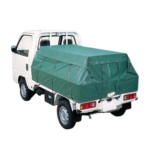 4枚 トラックシート W-2号 軽トラック用山張り エステル帆布 2.1m×2.35m 受注生産 萩...