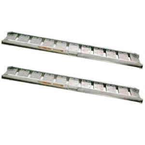 2本 アルミブリッジ 歩行型 05-CA7-30 210cm×30cm 0.5t オK 代引不可 個...