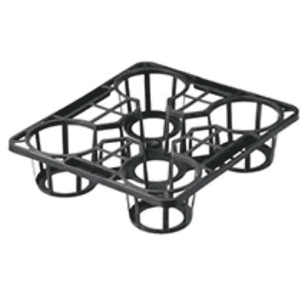 100枚 穴トレー 5寸 大B 15cm シクラメン用 5穴 黒 外寸390×440×95mm 穴ト...