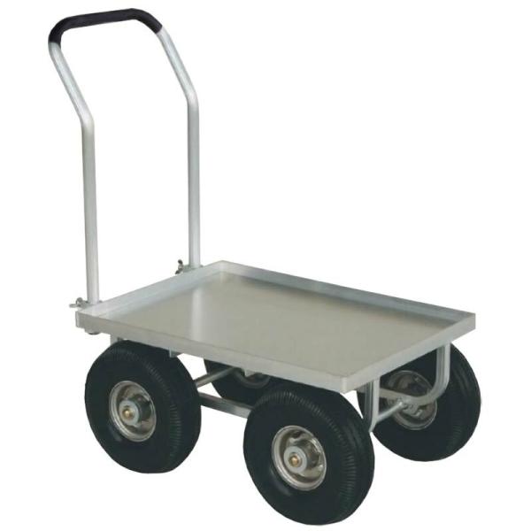 ハラックス 愛菜号 アルミ製台車 CH-530-35TP アルミ板付 大きいコンテナ1個用 エアタイ...