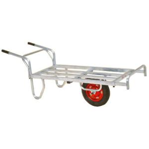 ハラックス コン助 アルミ製 平形一輪車 CN-65D ストッパー伸縮タイプ 防J 個人宅配送不可 ...