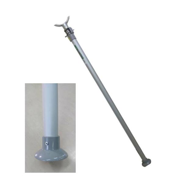 12本 アルミ製 伸縮枝受け支柱 幅広 平ストッパー付 1.6〜2.8m スライド式 果樹支柱 枝受...