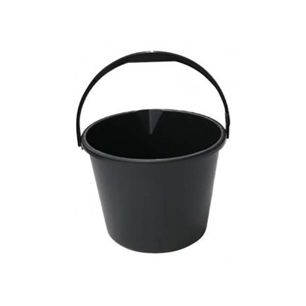 40個 バケツ 10L 黒 プラスチック製 安全興業D