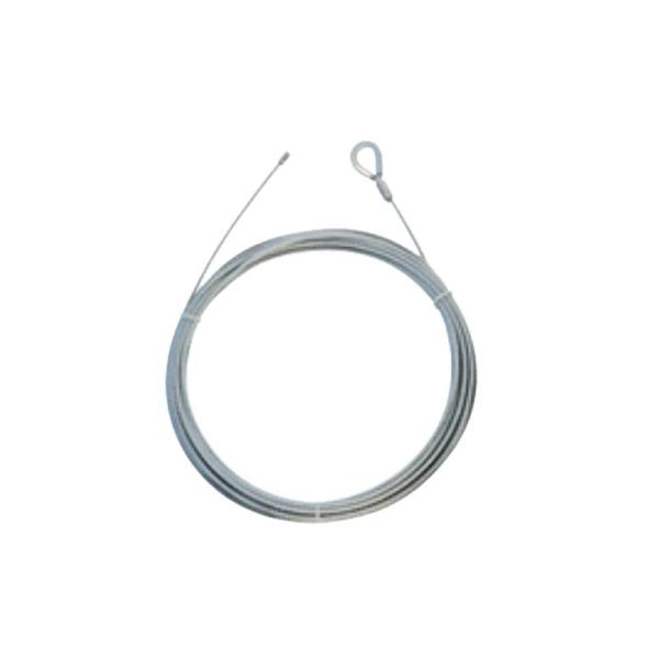 交換部品 電動ウインチ (ECW100用) 交換用ワイヤー KW10 ワイヤー径4mm×長さ10m ...