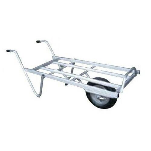 アルミコンテナカー 3個積1輪 TC1009 アルミ 平型一輪車 ネコ - コンテナ3個載せ用 シN...