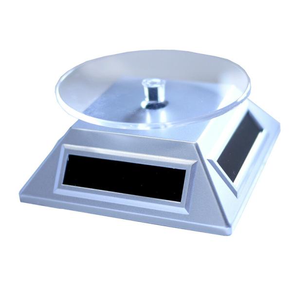 ソーラー回転台 シルバー ディスプレイ 展示用 飾り台 渋Y H