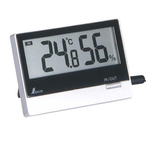 デジタル 温湿度計 Smart B 室内・室外 防水外部センサー 73119 見やすい 液晶 表示 ...