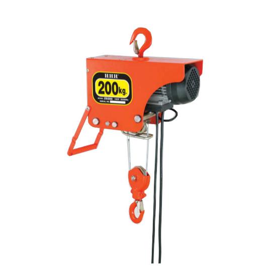 スリーエッチ 電動ホイスト ZS200 荷重 200kg HHH 代引不可