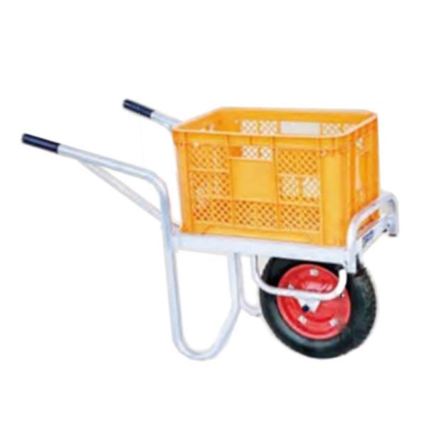 ハラックス コン助 アルミ製 平形一輪車 CN-20D 幅せまタイプ コンテナ縦1個用 防J 代引不...