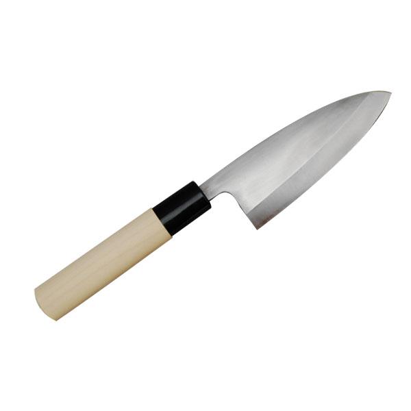 池内刃物 みきかじや村 V金10号小 出刃 包丁 左用 No.TS120 120mm 三冨D