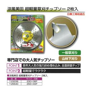 25組 刈払機用 チップソー 涼風美田 超軽量...の詳細画像1