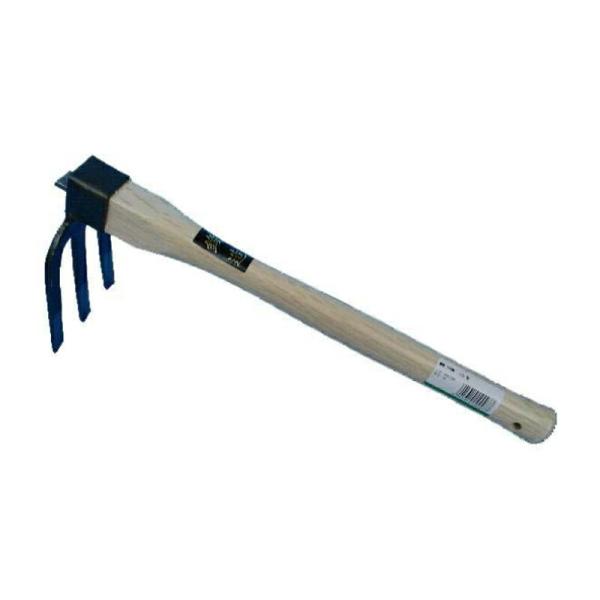 12本 片手鍬 3本爪 柄全長360mm 先巾90mm H261165 フジカワ 三冨D