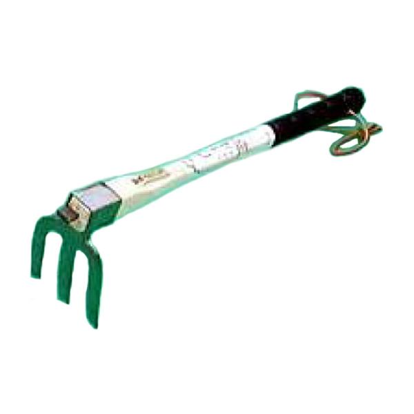 鍛造ステンレス 片手鍬 3本爪 柄全長360mm H2614653 フジカワ 三冨D