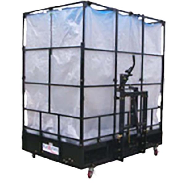 籾殻散布コンテナ もみがらマック MAC-420BW ワンタッチヒッチ対応 天面オープン型シート イ...