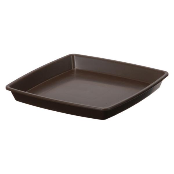 受皿のみ 80個 25型 ダークブラウン クラフトスクエアプレート おしゃれ アップルウェアー タS...