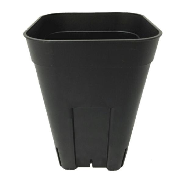 600個 深型105 ブラック プレステラ ポット 鉢 おしゃれ 日本ポリ鉢販売 タS 個人宅配送不...