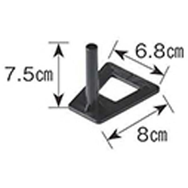 100個 6.8cm×8cm×H7.5cm 黒 TO スティックスタンド 東海化成 京G 代引不可